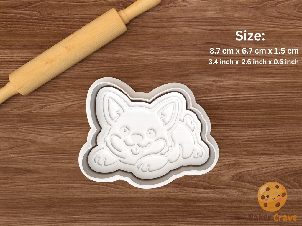 Corgi Dog Cookie Cutter Set STL File