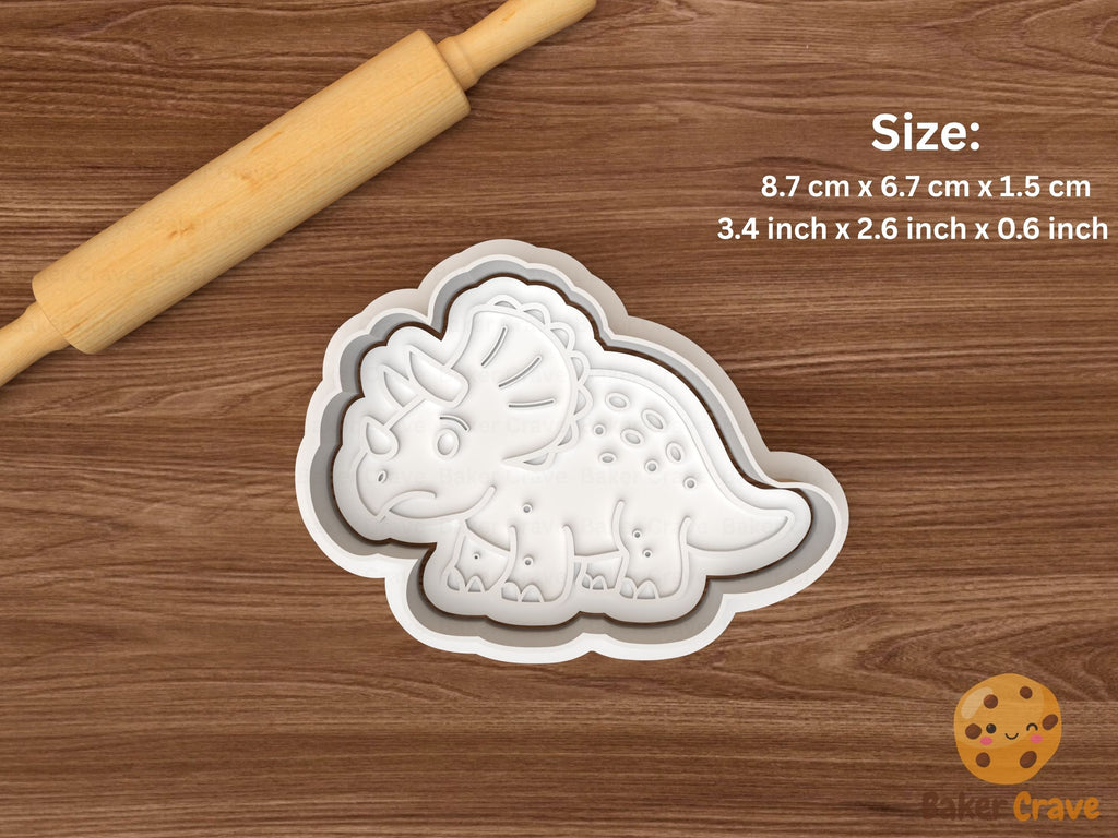 Dinosaur Cookie Cutter Set STL File - dinocookie5