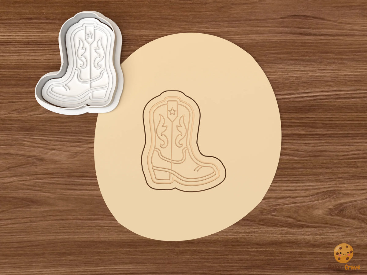 Disco Cowgirl Cookie Cutter Set - dough cowboy boot