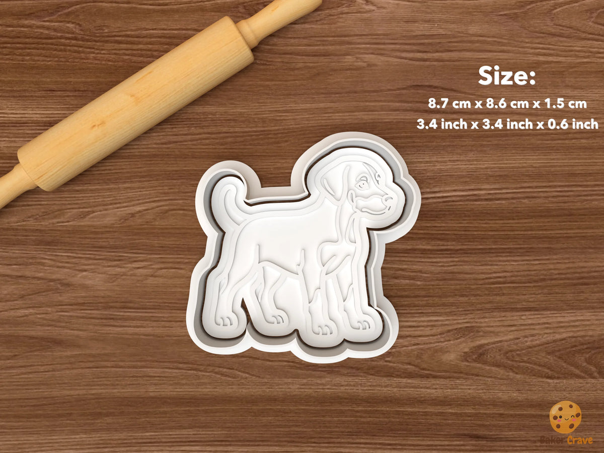 Doberman Dog Cookie Cutter Set - single side profile doberman dog