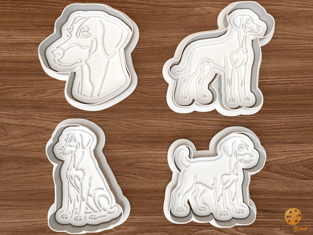 Doberman Dog Cookie Cutter Set STL File - 01 set main