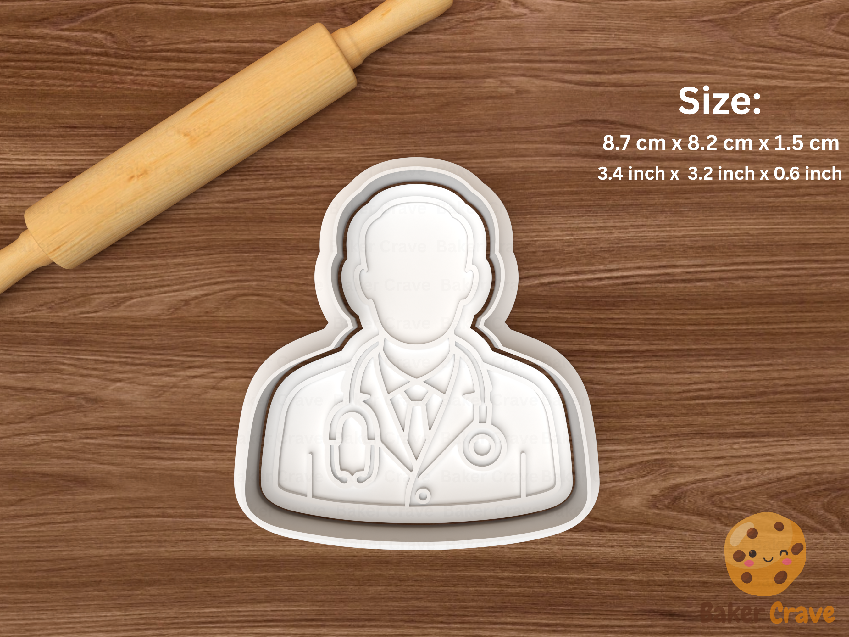 Doctor Cookie Cutter Set STL File - doctor9