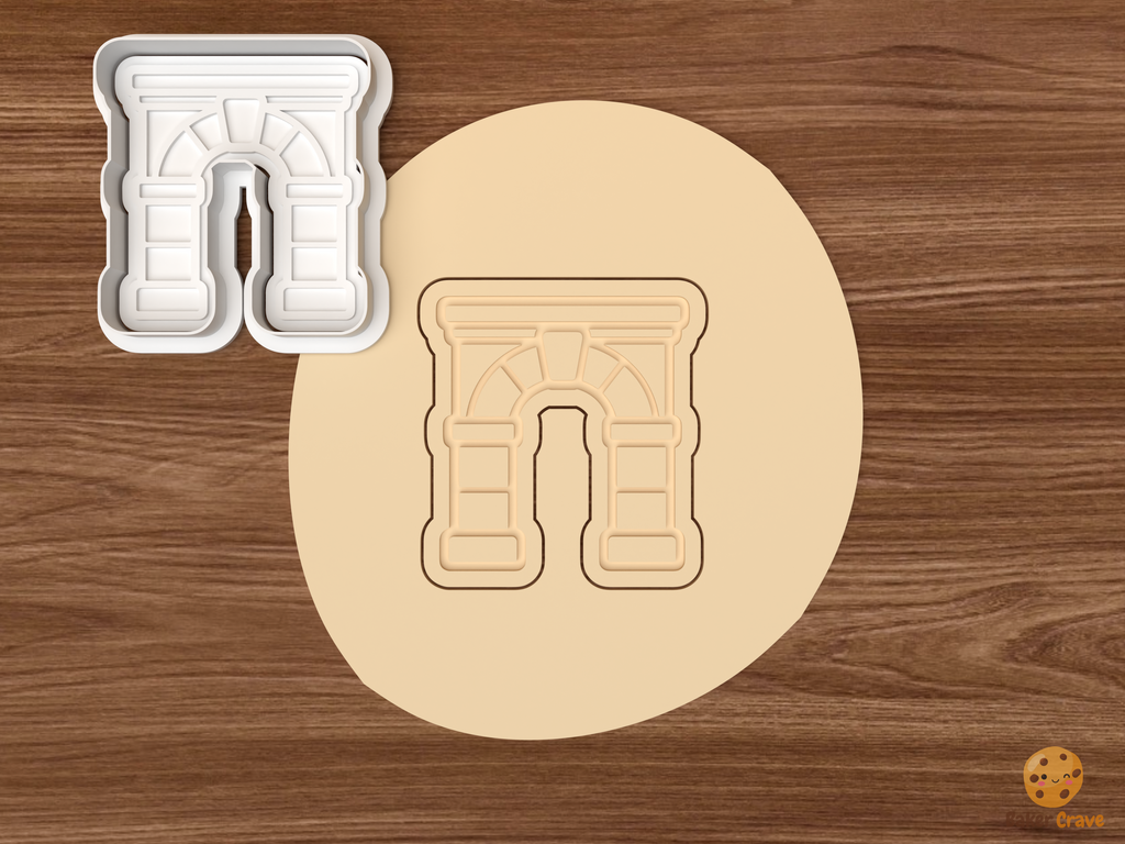 Architecture Icons Cookie Cutter Set STL File - dough archway