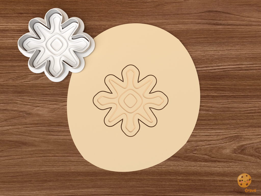 Atomic Kitsch Christmas Cookie Cutter Set STL File - dough atomic starburst