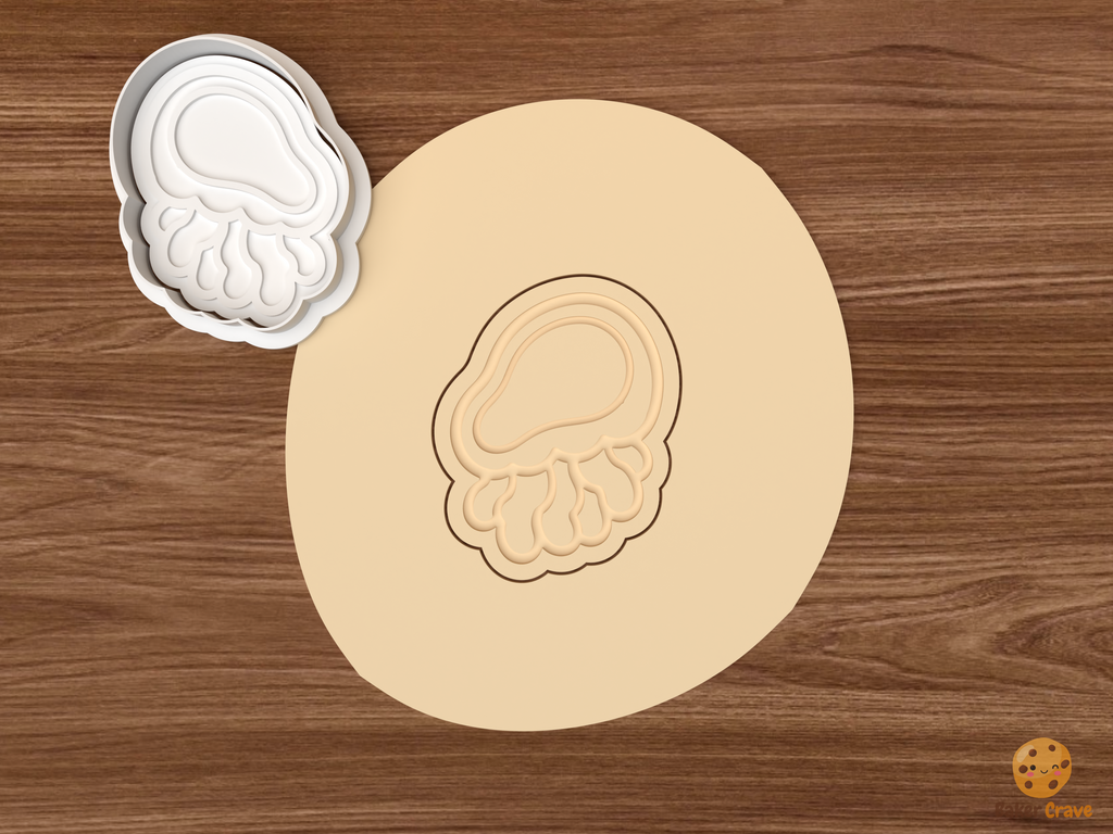 Jellyfish Cookie Cutter Set STL File - dough baby jellyfish