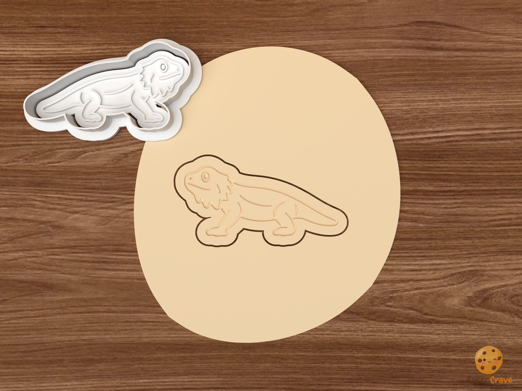 Bearded Dragon Cookie Cutter Set STL File