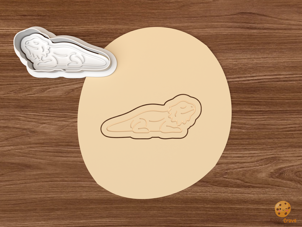Bearded Dragon Cookie Cutter Set STL File