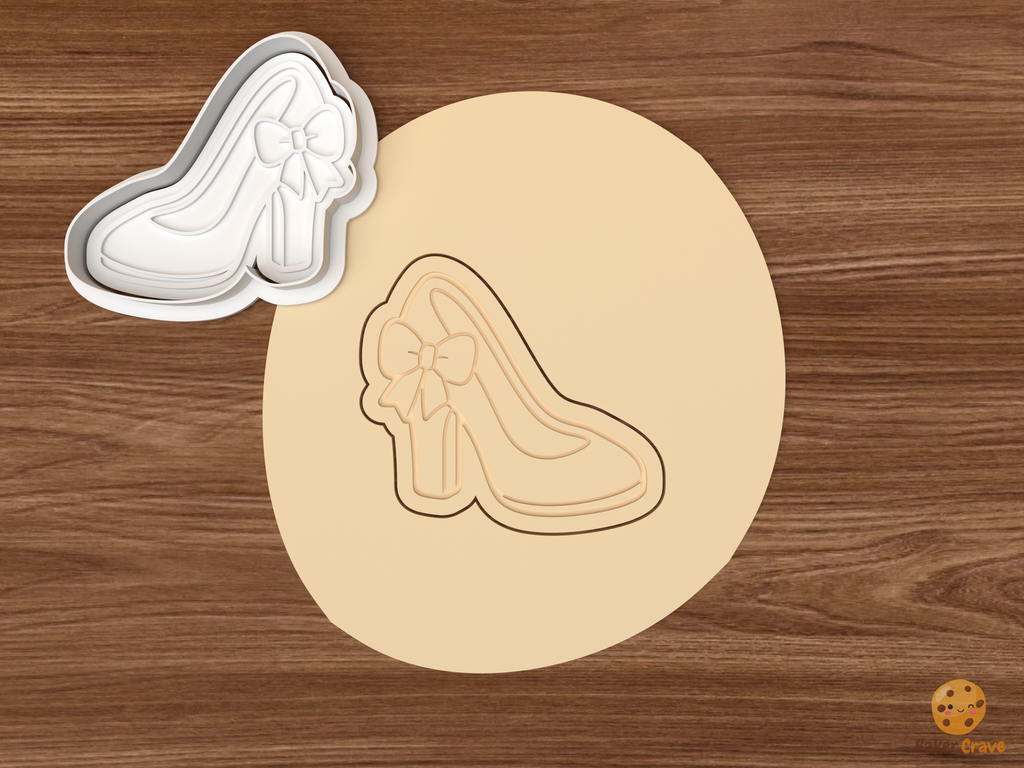 Something Blue Bridal Cookie Cutter Set STL File - dough bridal high heel