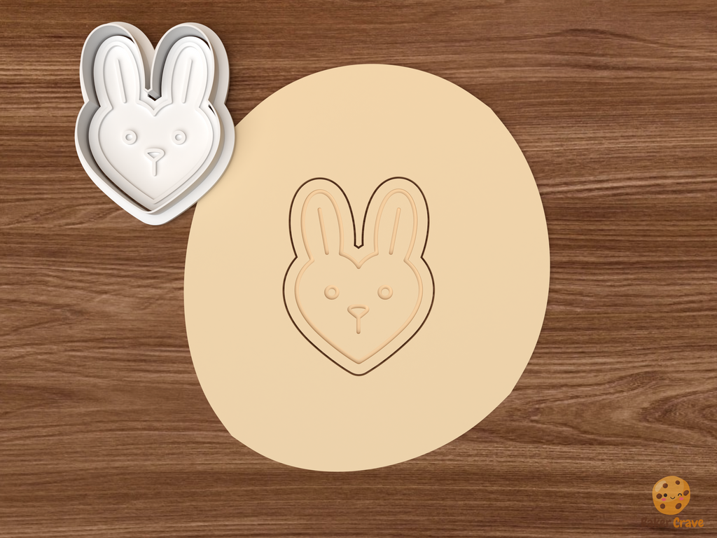 Valentine Animal Heart Faces Cookie Cutter Set STL File