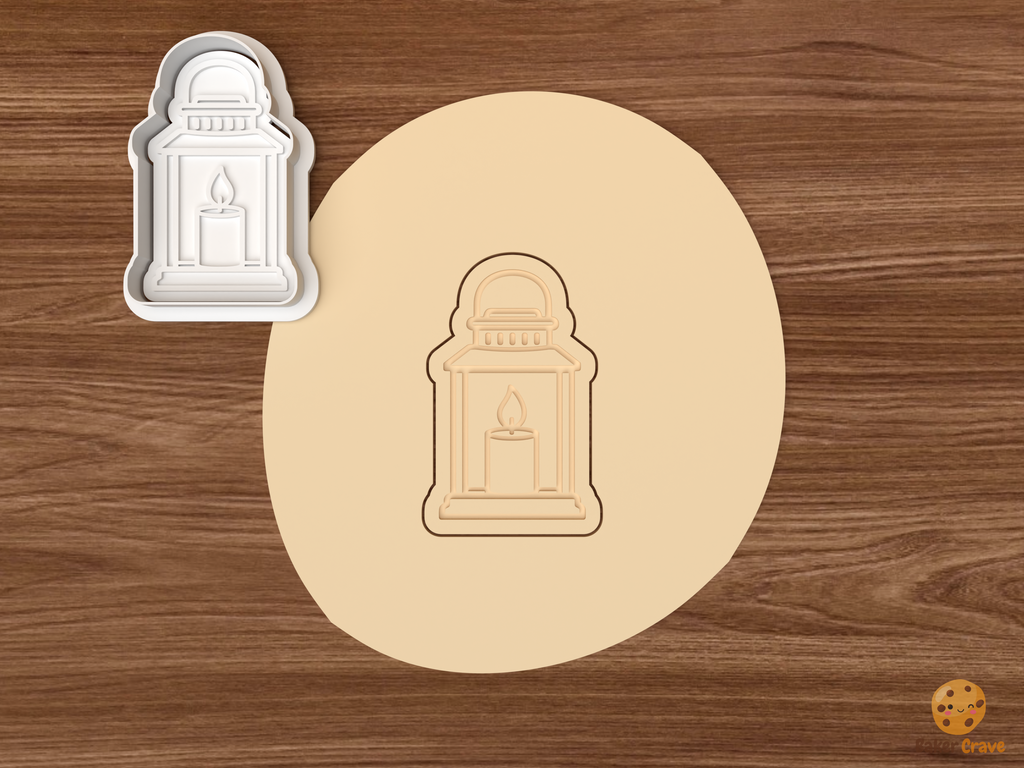 Christmas Lantern Collection Cookie Cutter Set STL File - dough candle lantern