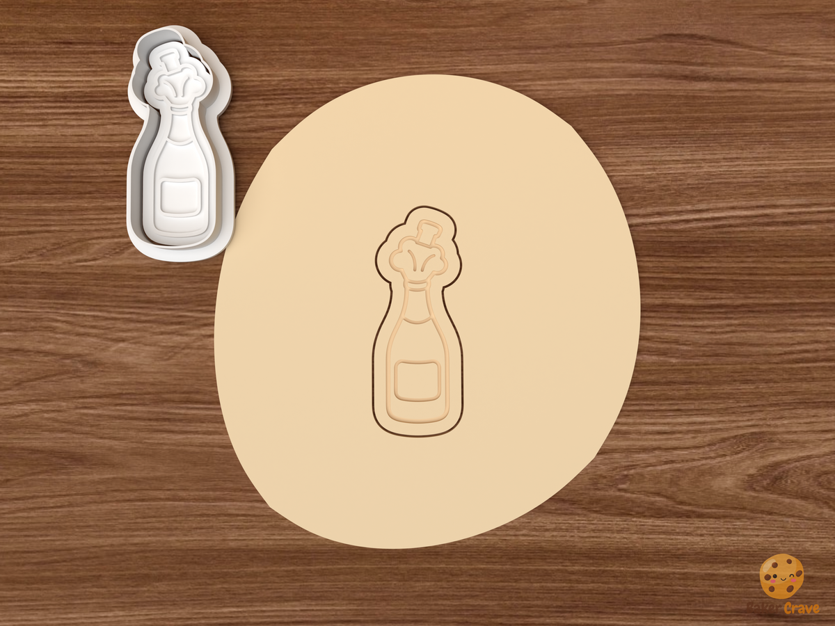 Champagne Toast Platter Cookie Cutter Set