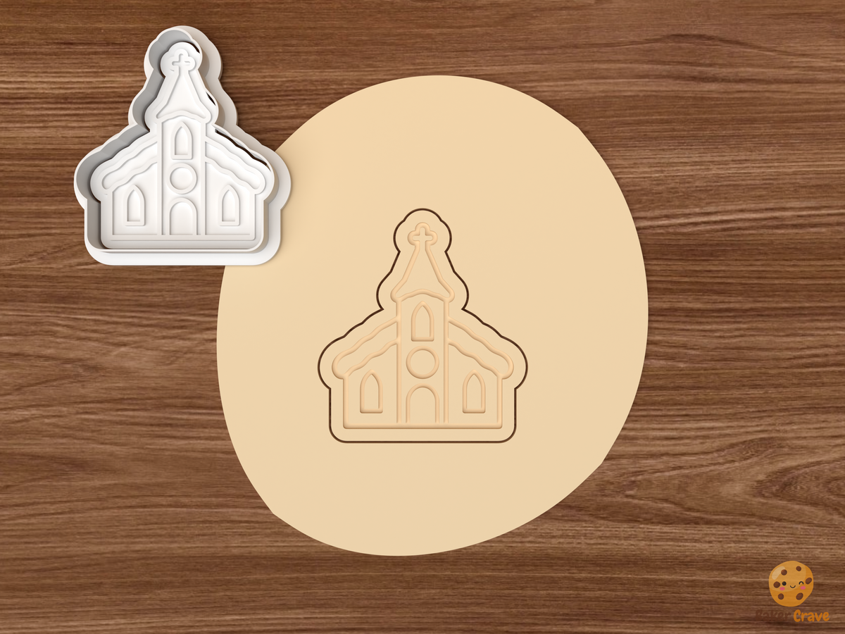 Christmas Eve Candlelight Chapel Cookie Cutter Set