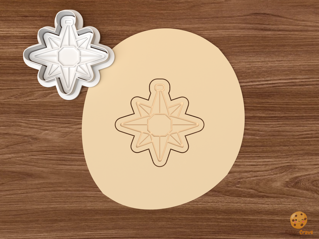Moravian Star Christmas Cookie Cutter Set STL File - dough classic moravian star