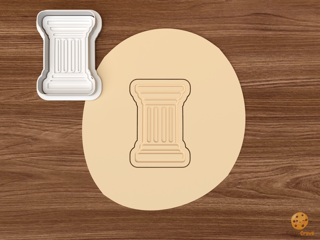 Architecture Icons Cookie Cutter Set STL File - dough classical column