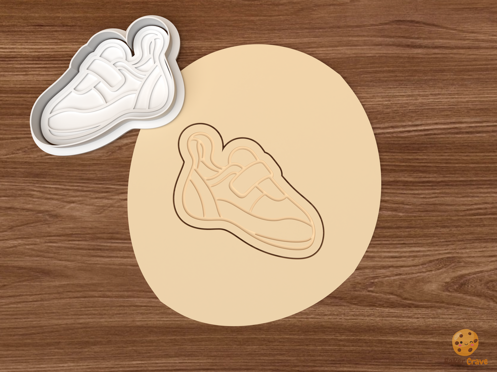 Rock Climbing Cookie Cutter Set STL File - dough climbing shoe