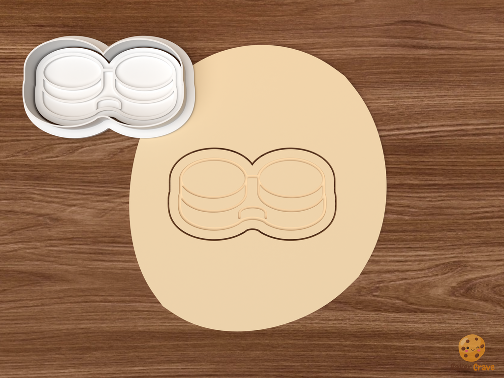 Optometrist Eye Doctor Cookie Cutter Set STL File - dough contact lens case