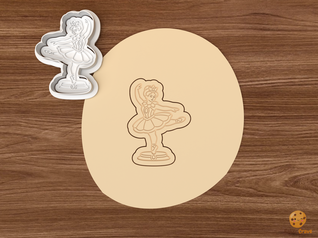 Sugar Plum Fairy Christmas Cookie Cutter Set STL File - dough dancing sugar plum fairy