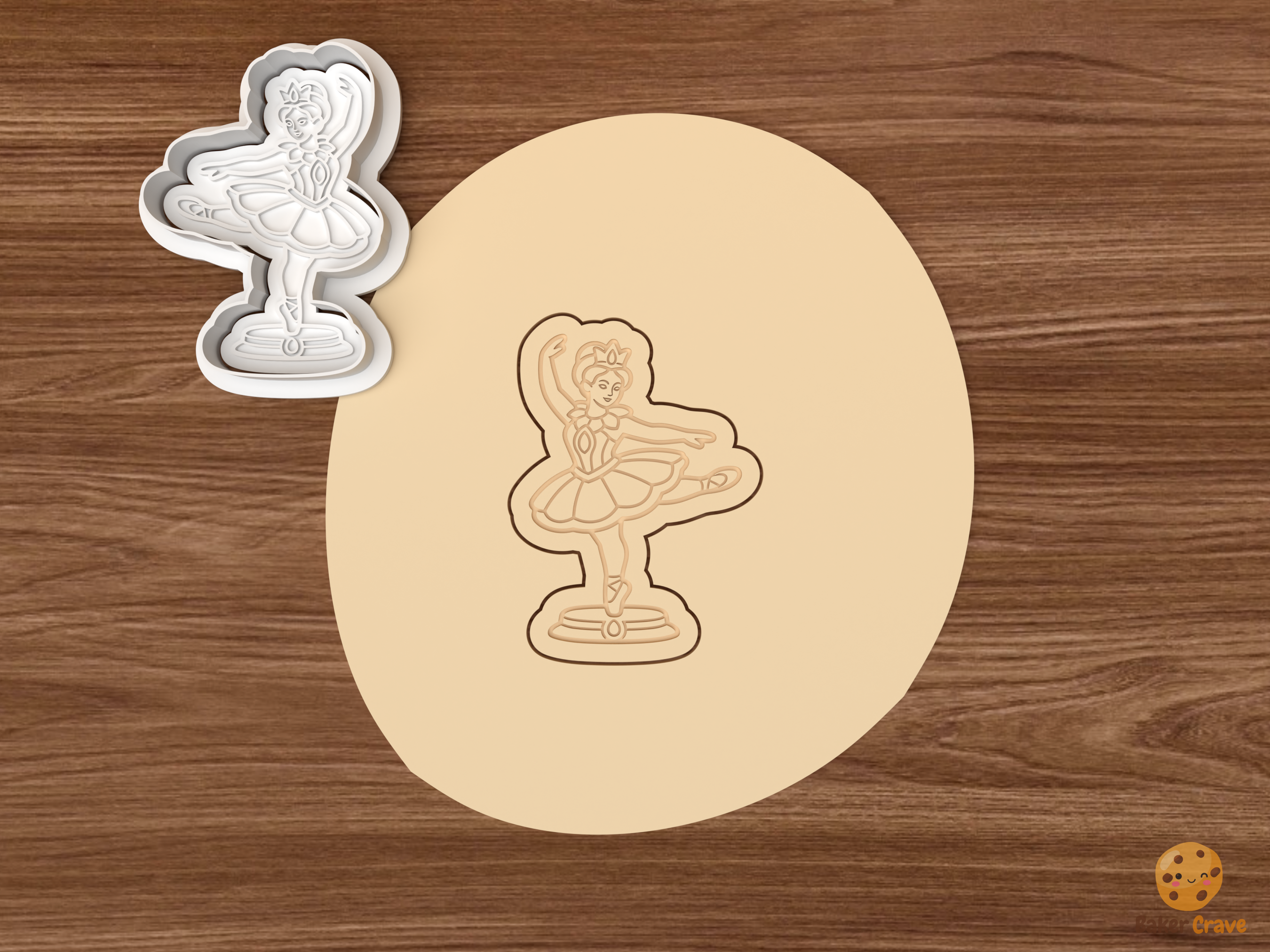 Sugar Plum Fairy Christmas Cookie Cutter Set STL File - dough dancing sugar plum fairy