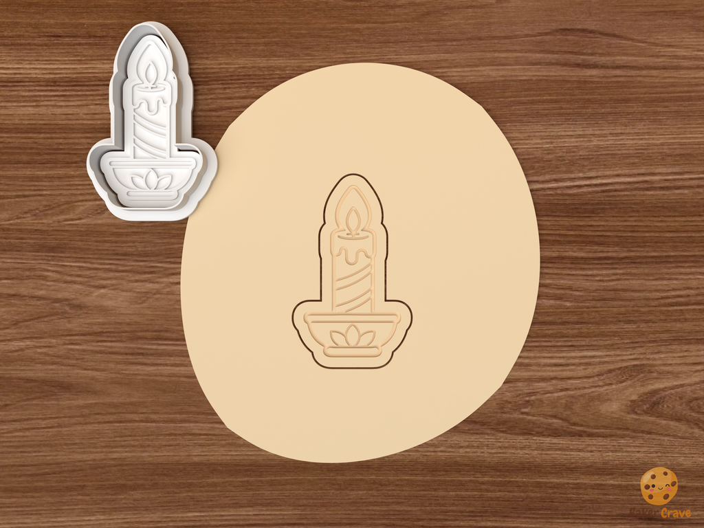 Diwali Celebration Cookie Cutter Set STL File - dough diwali candle