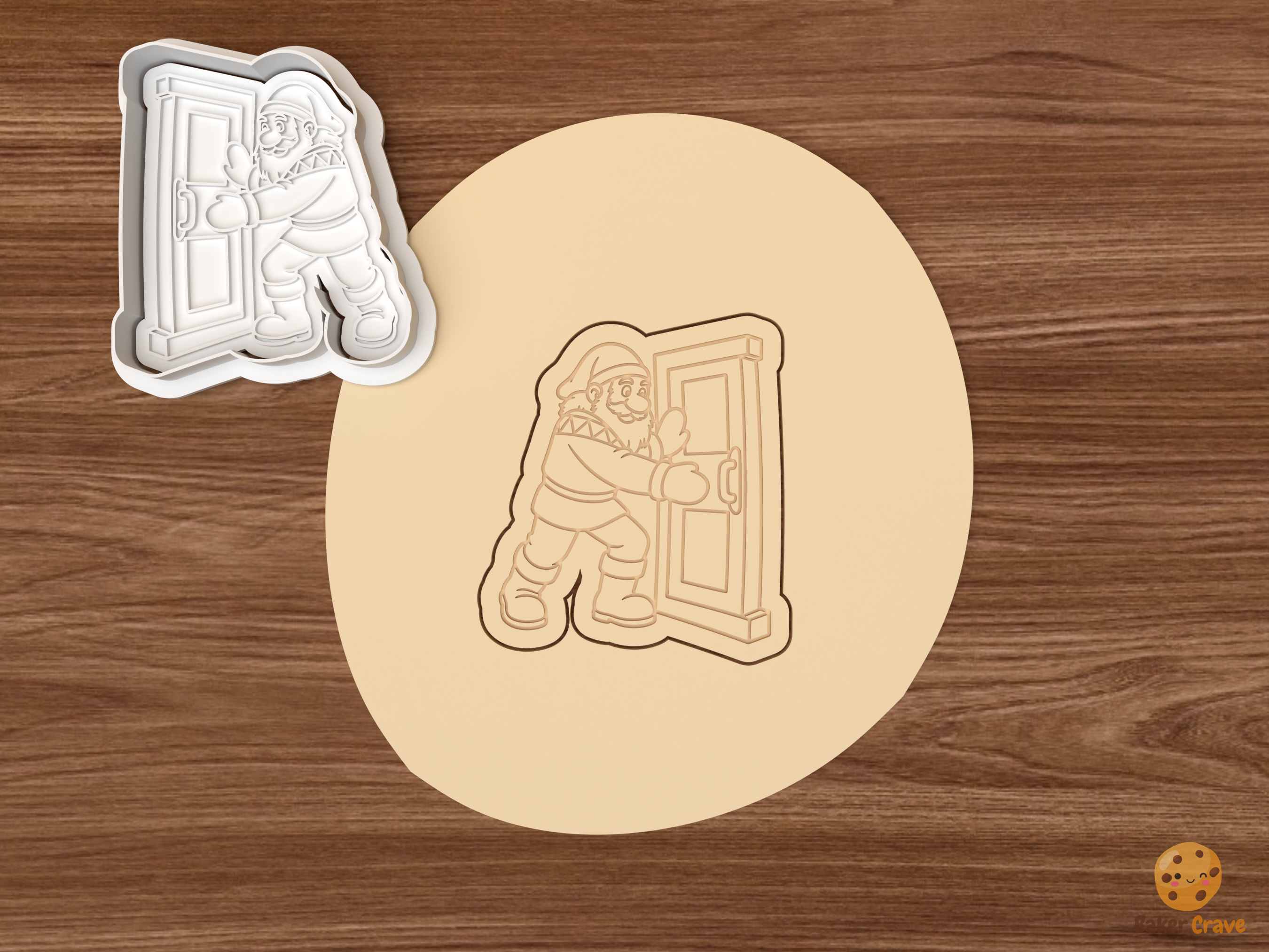 Icelandic Yule Lads Cookie Cutter Set STL File - dough door slammer yule lad