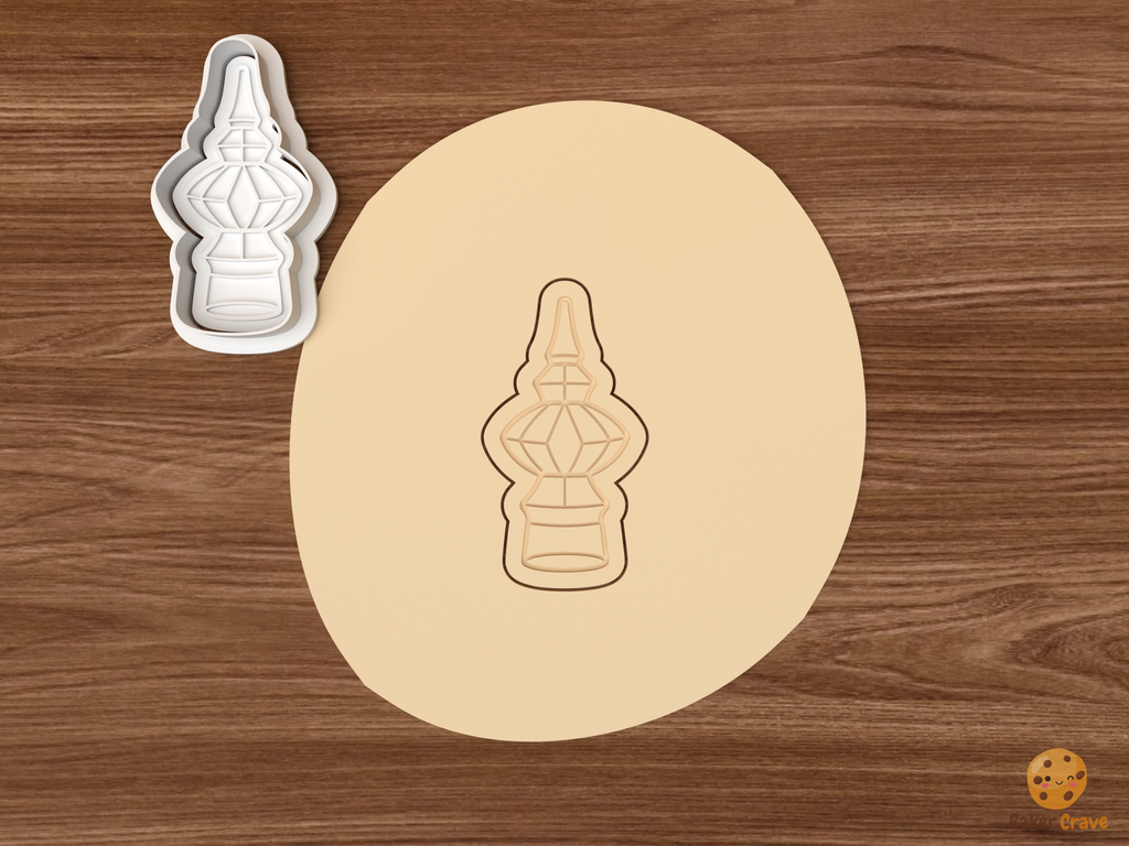 Christmas Tree Topper Cookie Cutter Set STL File - dough finial tree topper
