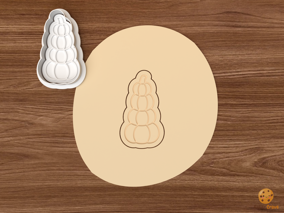 Pumpkin Stack Cookie Cutter Set STL File
