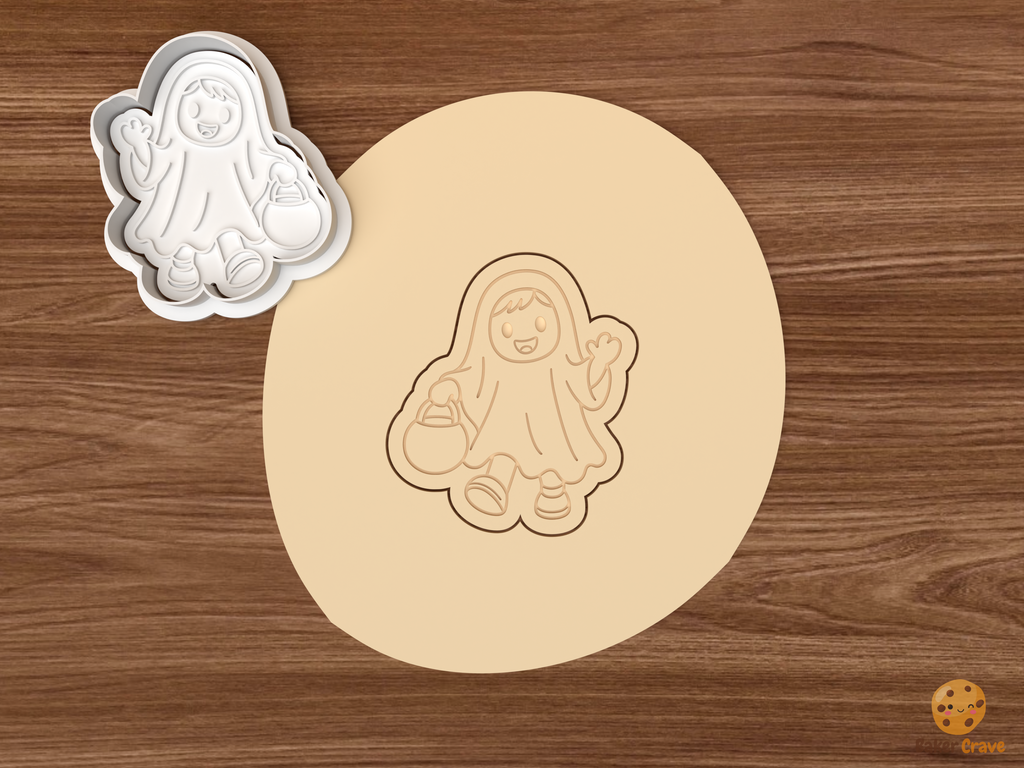 Trick Or Treat Kids Cookie Cutter Set STL File