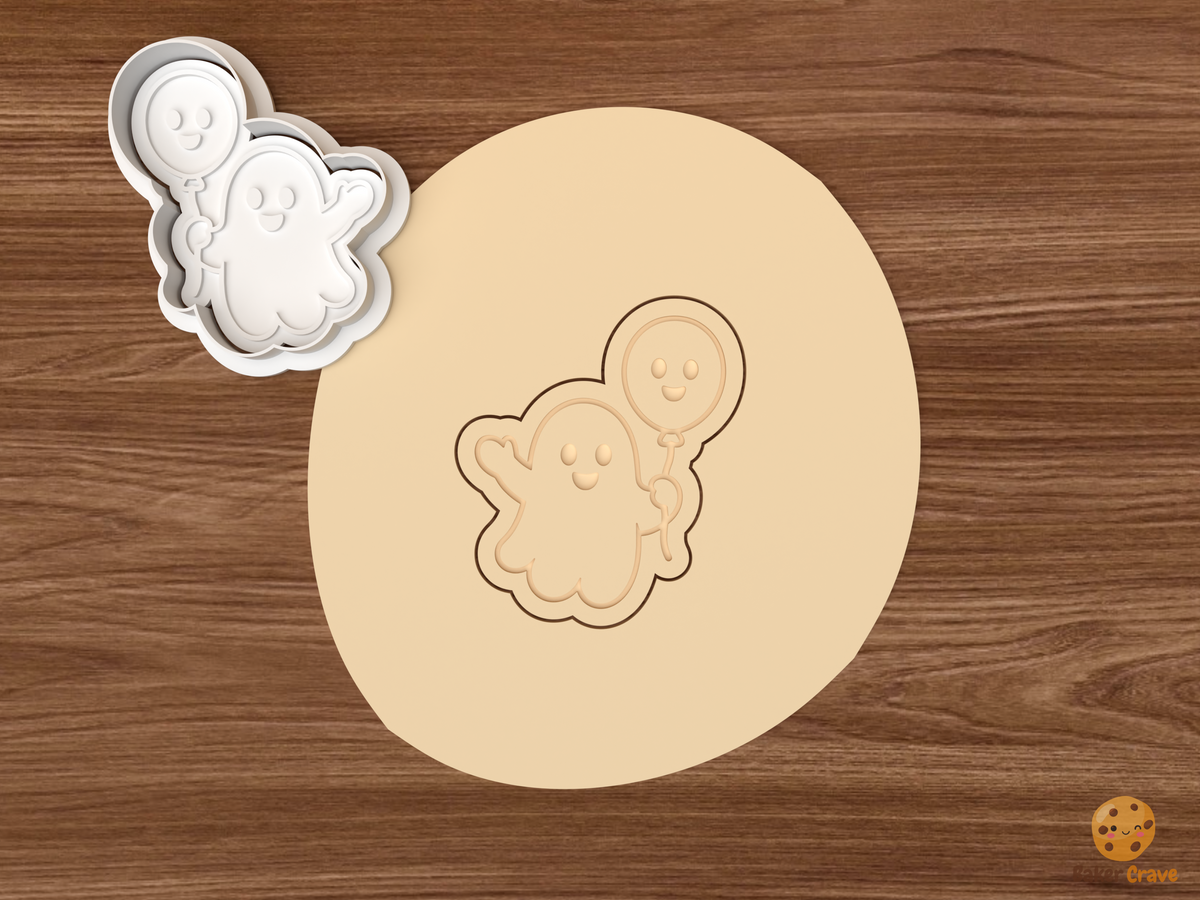 Ghost Balloon Collection Cookie Cutter Set STL File
