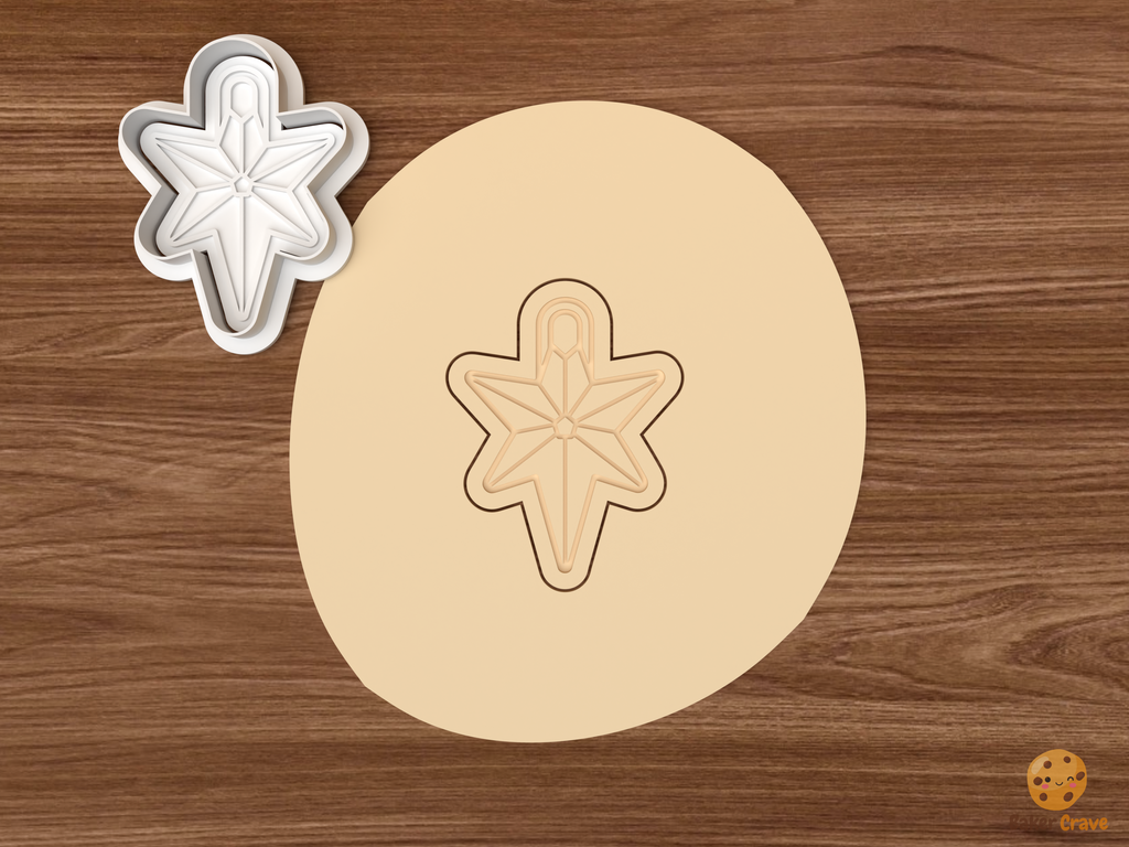 Christmas Star Lantern Cookie Cutter Set STL File - dough hanging star lantern