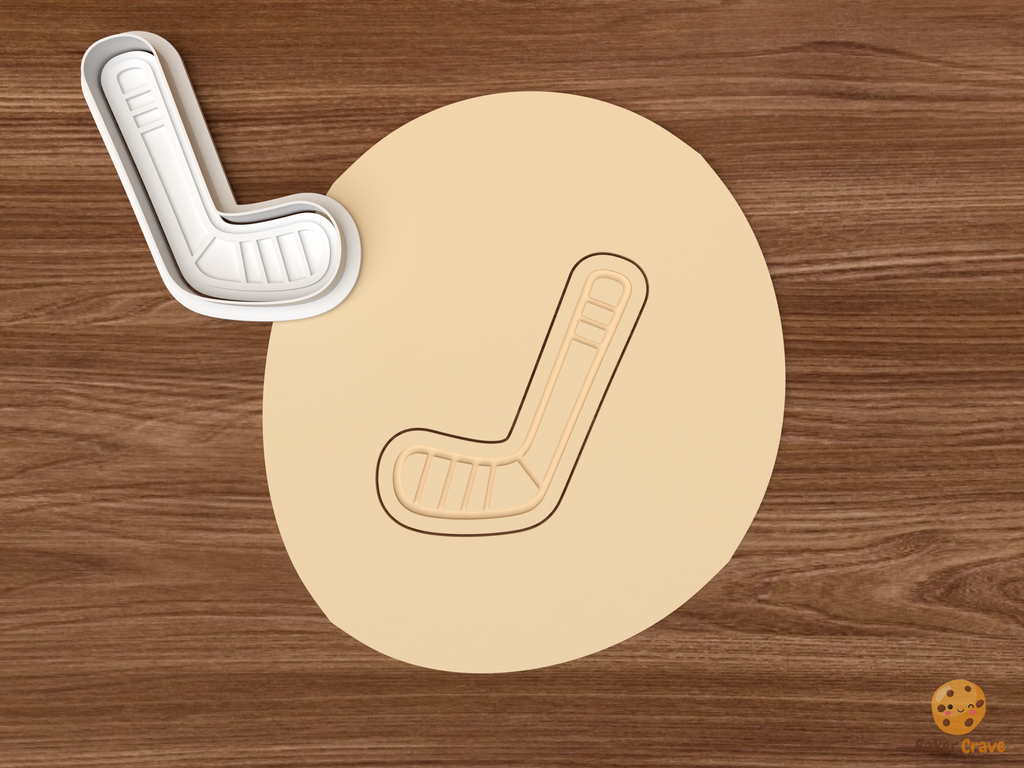 Hockey Sports Cookie Cutter Set STL File - dough hockey stick