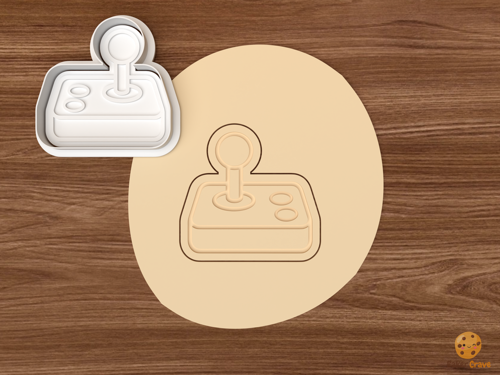Retro Gaming Cookie Cutter Set STL File - dough joystick