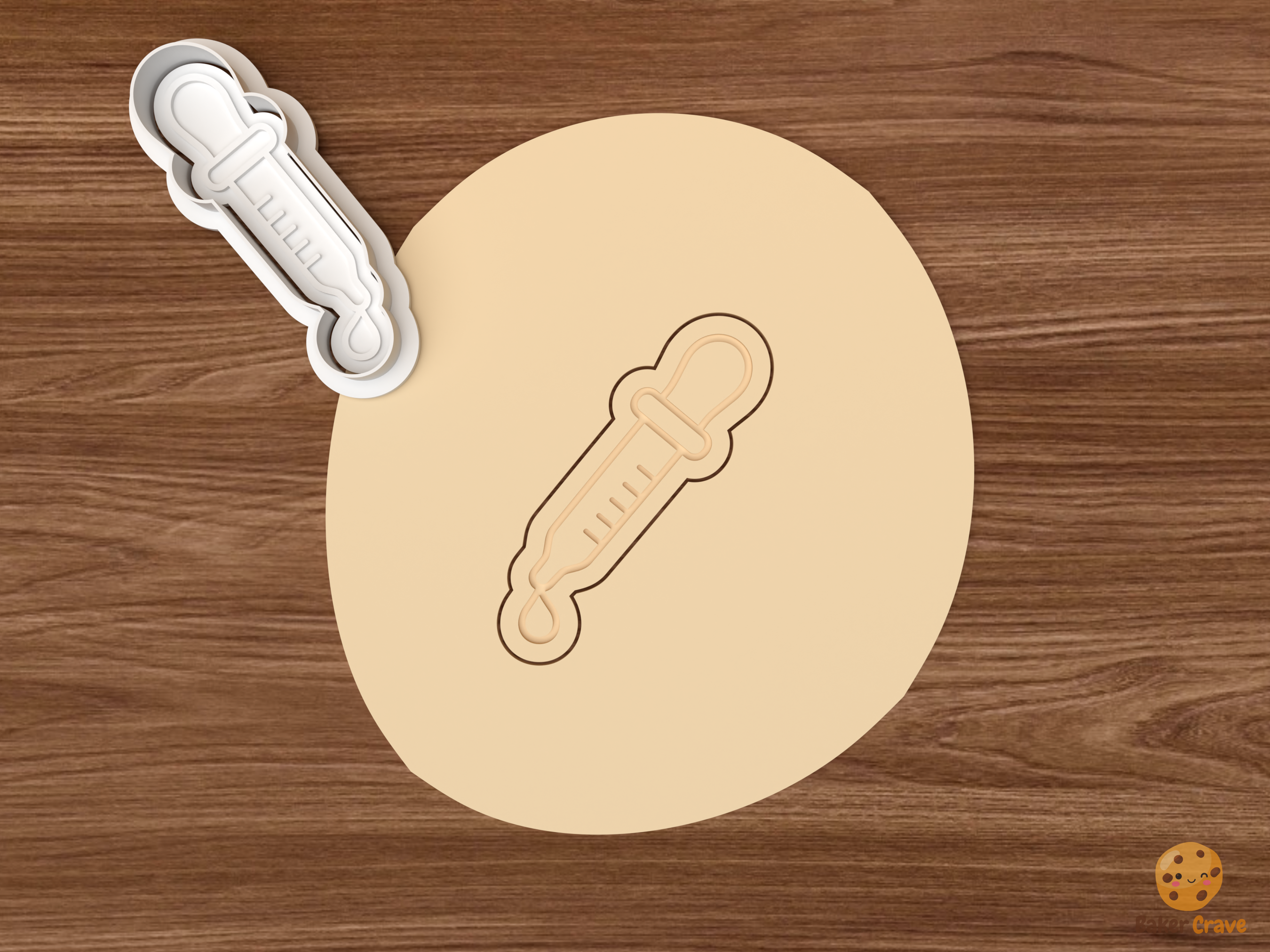 Science Lab Cookie Cutter Set STL File - dough lab dropper