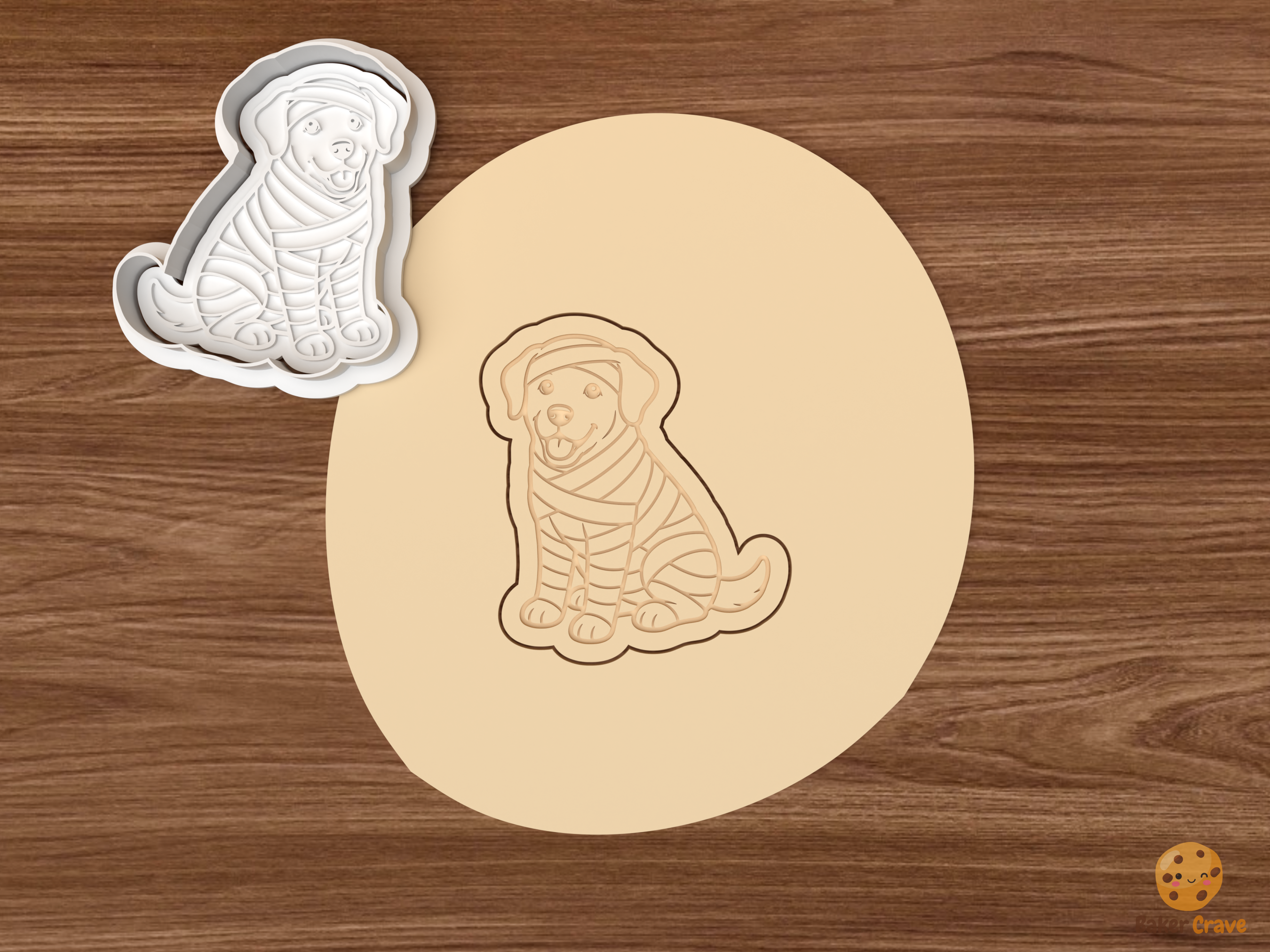 Halloween Labrador Retriever Dog Cookie Cutter Set STL File - dough labrador mummy costume