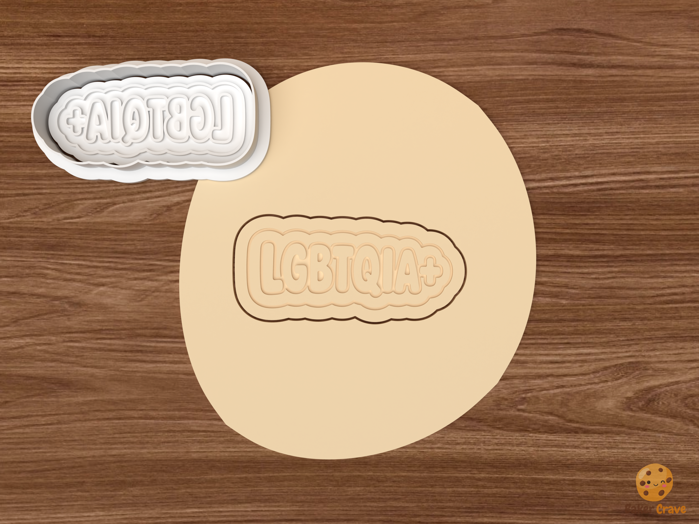 Pride Cookie Cutter Set STL File - dough lgbtqia