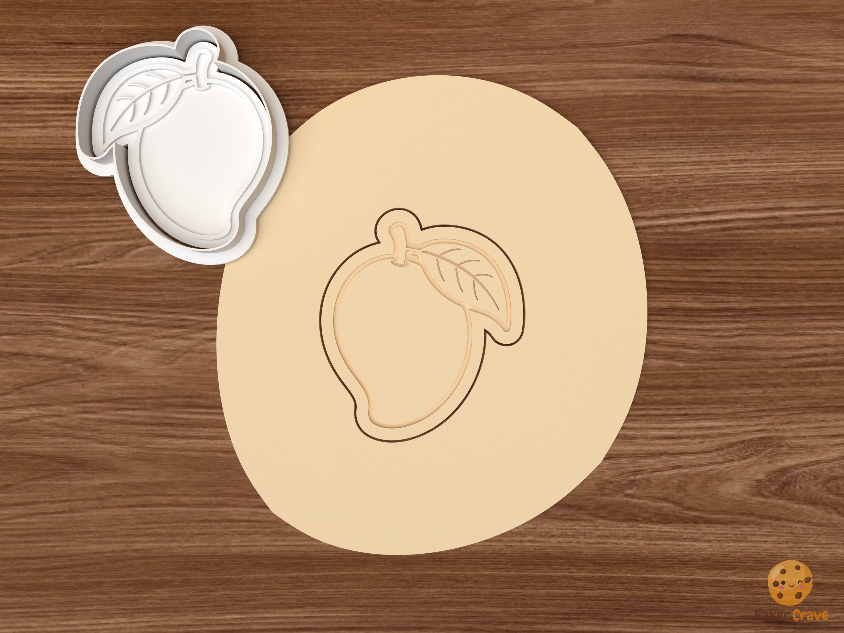 Tropical Fruit Cookie Cutter Set STL File - dough mango