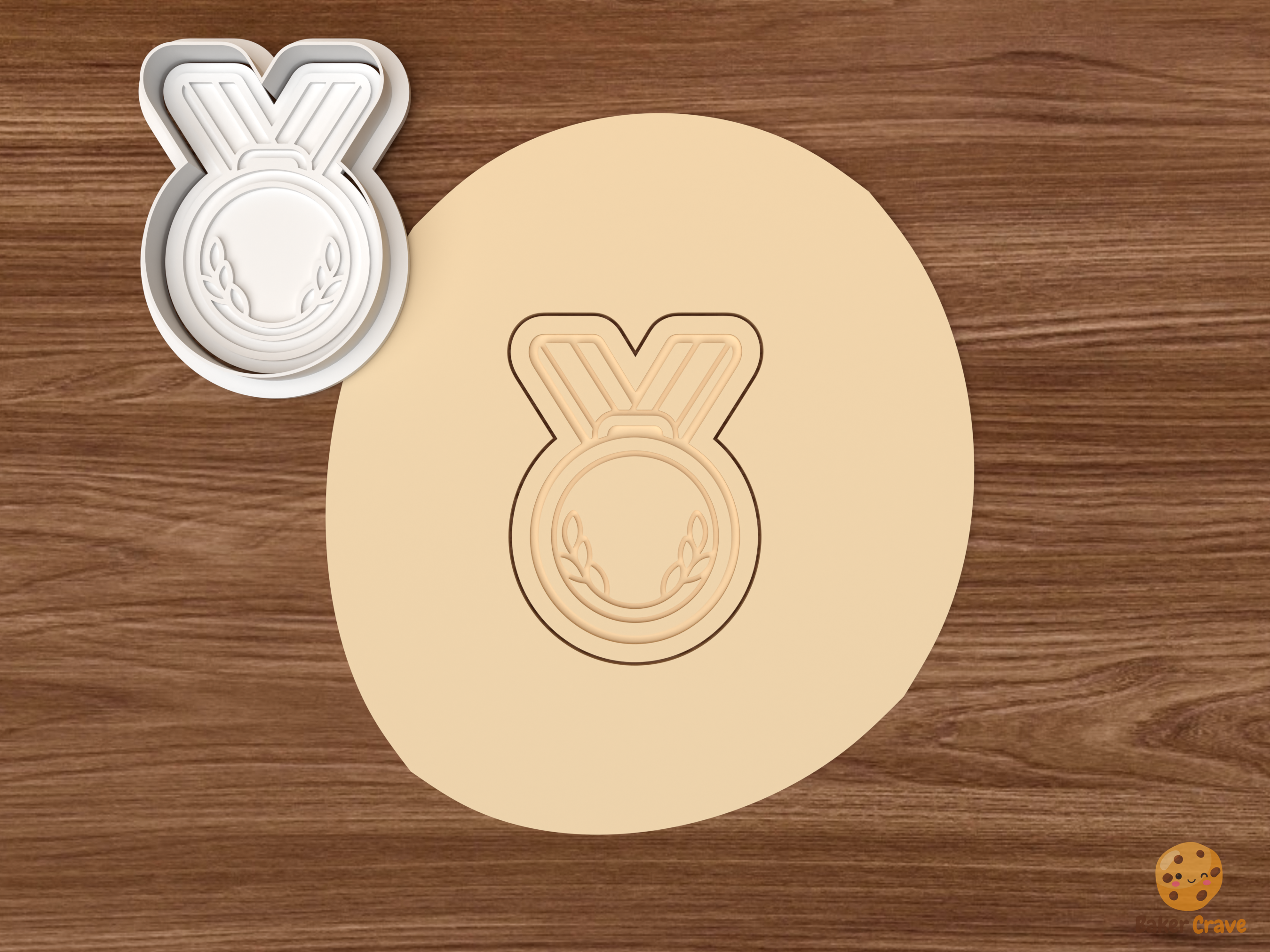 Track and Field Cookie Cutter Set STL File - dough medal