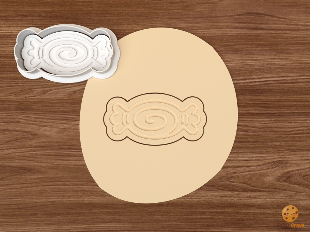 Peppermint Christmas Sweets Cookie Cutter Set STL File