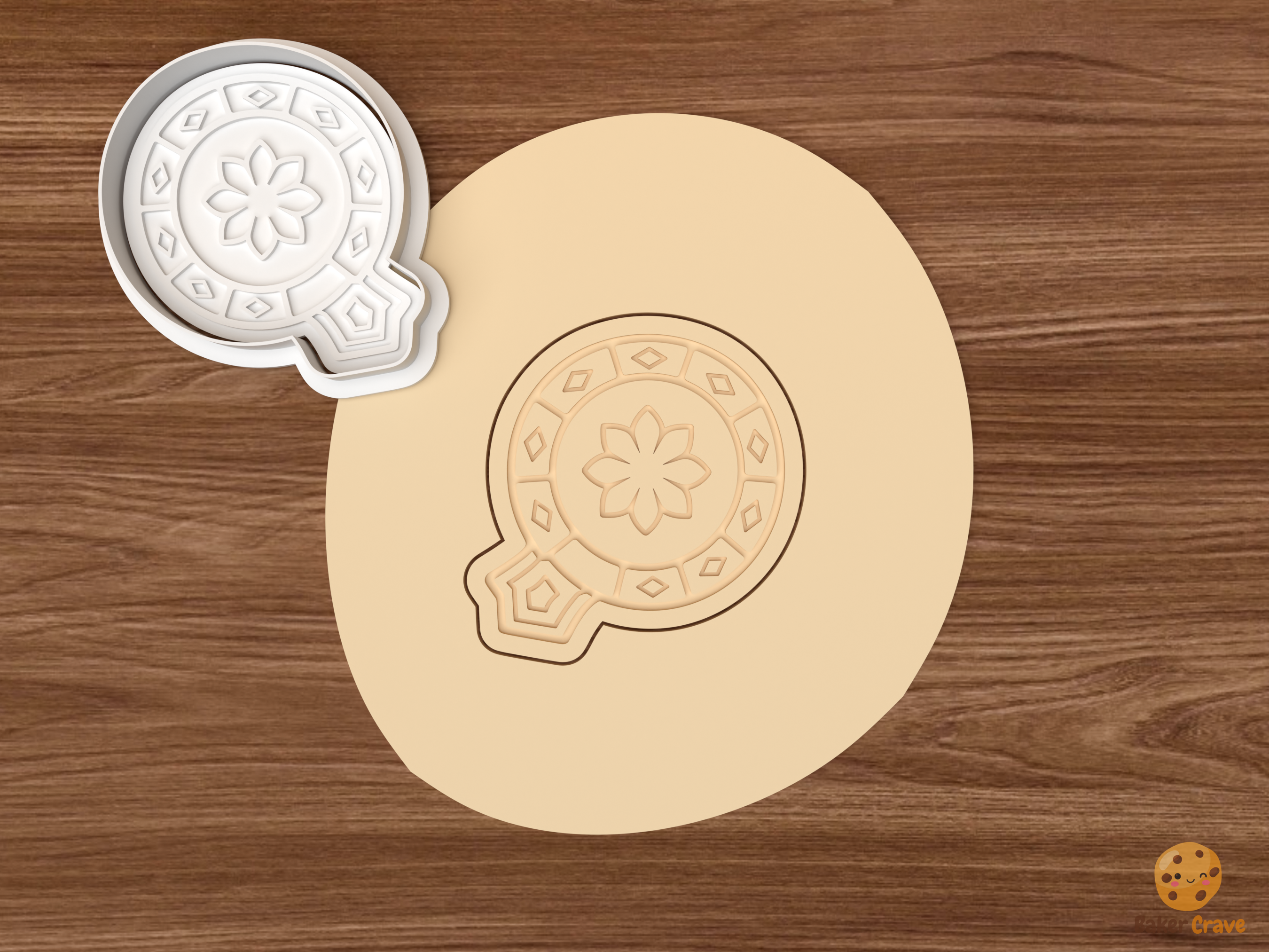 Puerto Rican Parranda Christmas Cookie Cutter Set STL File - dough pandereta tambourine
