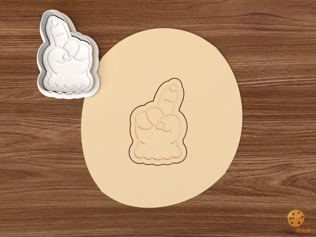 Humbug Monster Furry Paw Gestures Cookie Cutter Set STL File