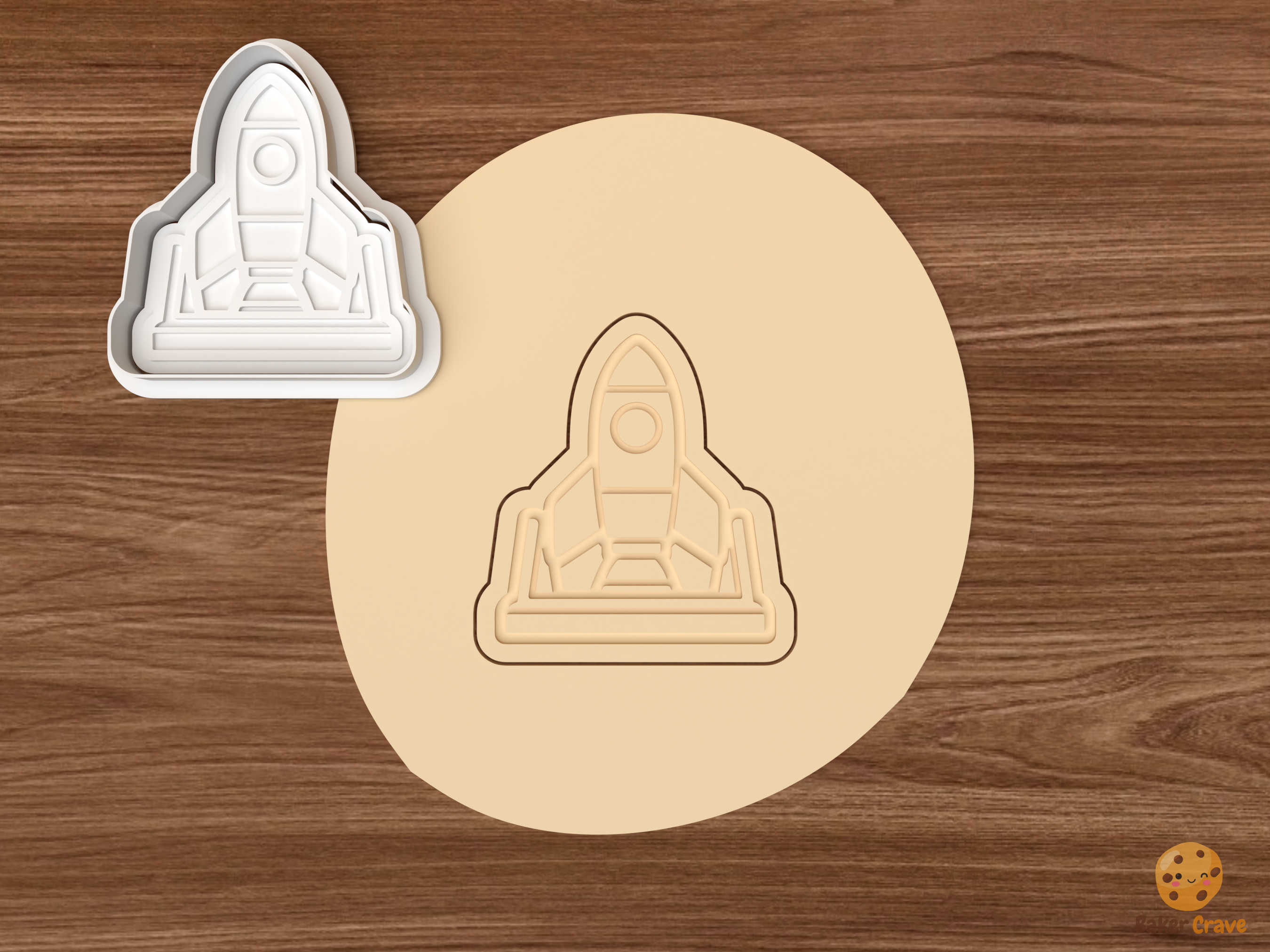 STEM Club Cookie Cutter Set STL File - dough rocket launch