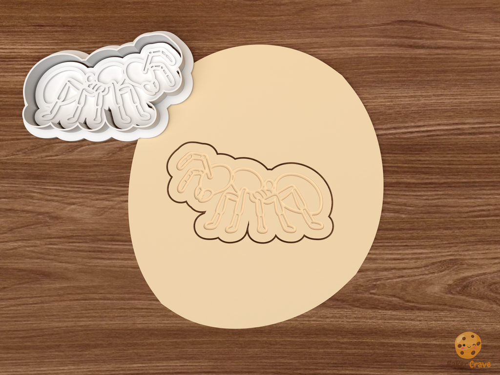 Ant Cookie Cutter Set STL File - dough standing ant