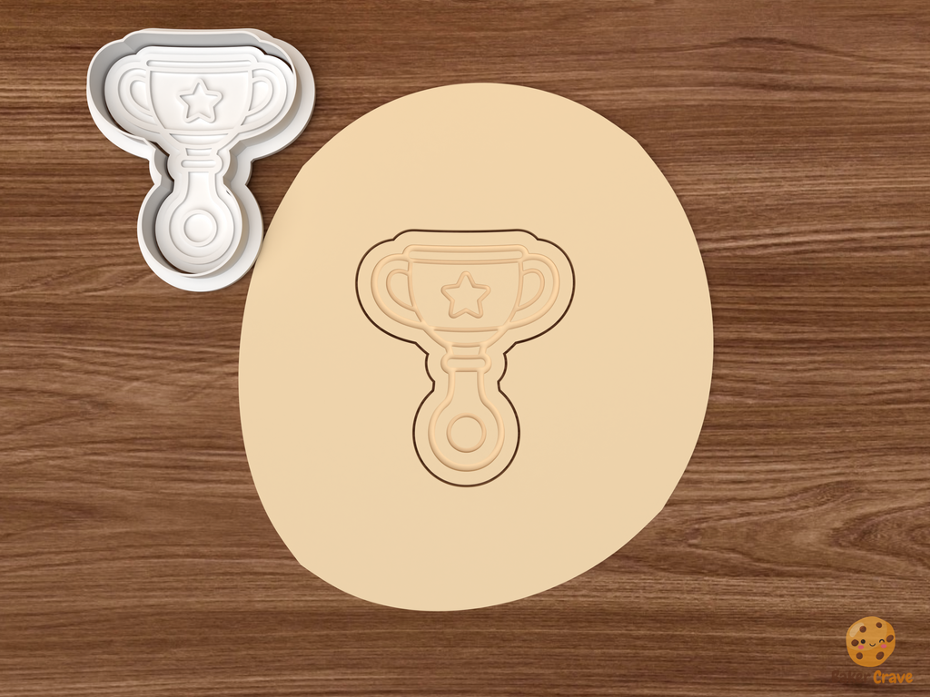 Soccer MVP Cookie Cutter Set STL File - dough trophy rattle
