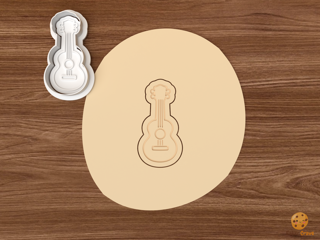 Guitars Ukulele Cookie Cutter Set STL File