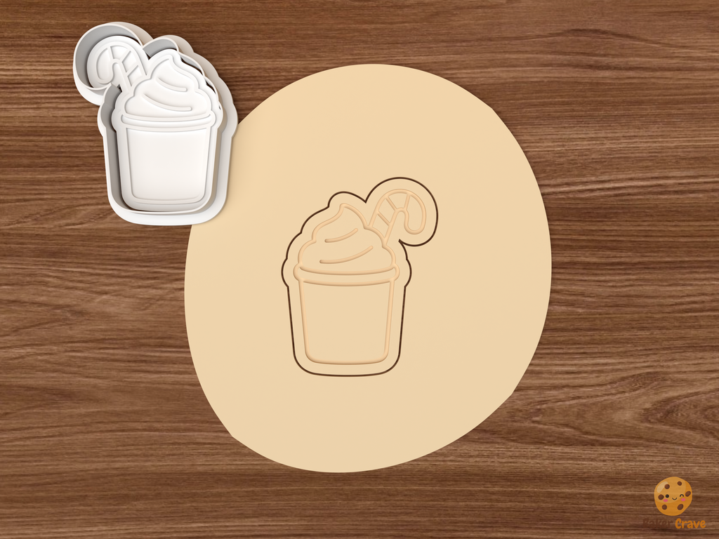 Christmas Coffee Shop Cookie Cutter Set STL File