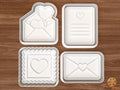 Valentine Love Mail Cookie Cutter Set STL File