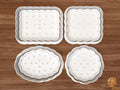 Wave Edge Biscuit Cookie Cutter Set STL File