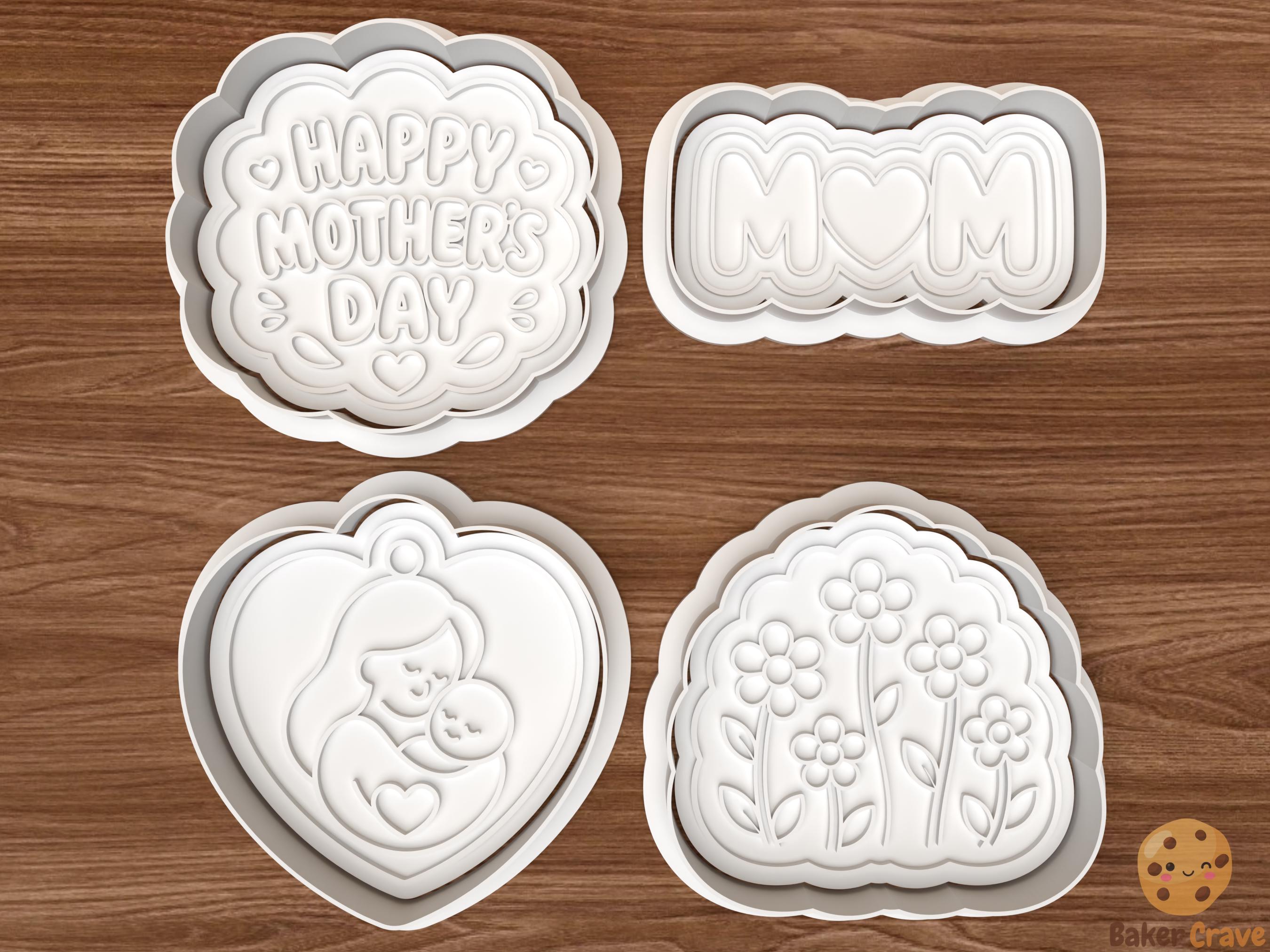 Mother’s Day Cookie Cutter Set STL File