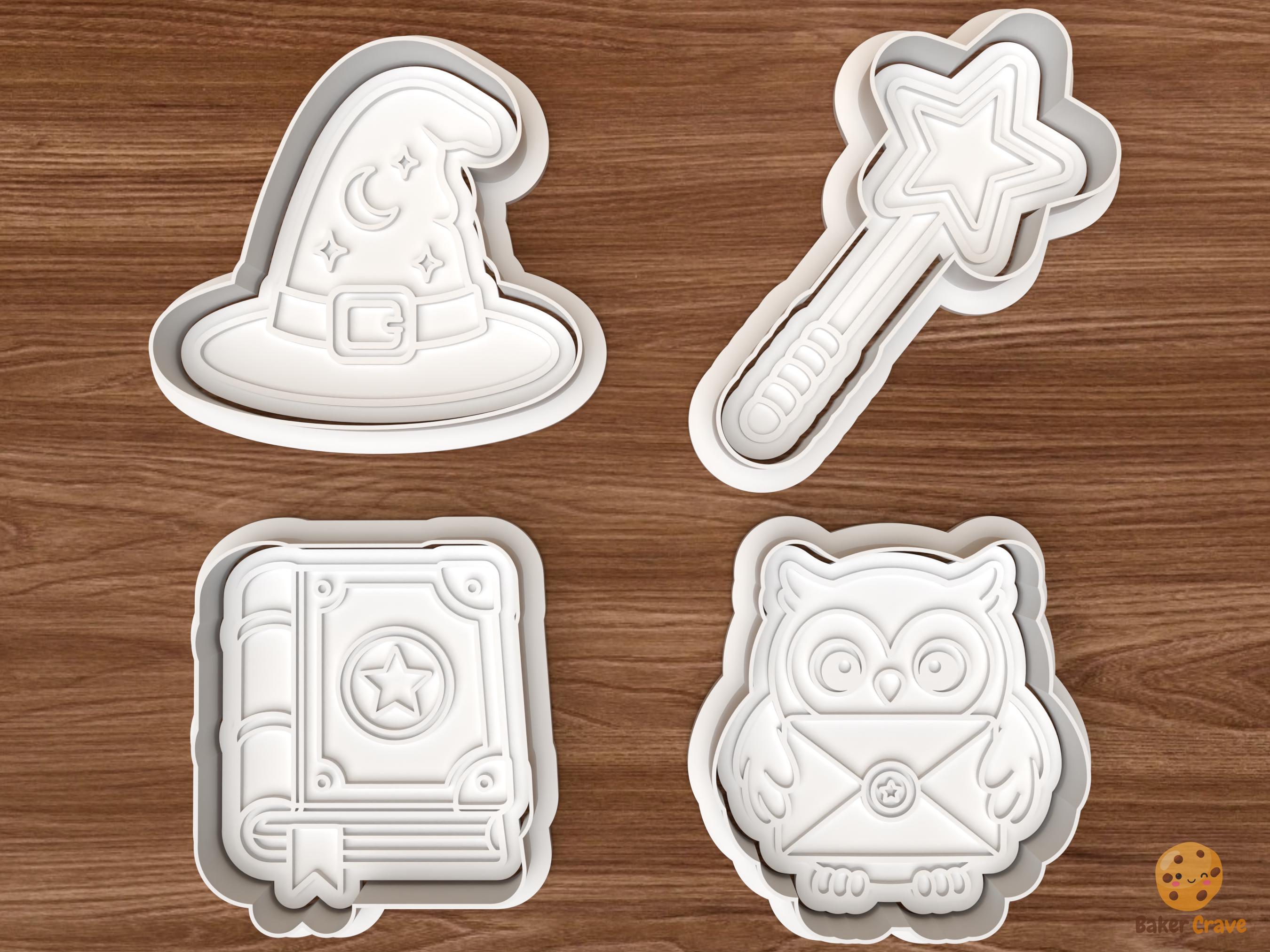 Magic Wizard Cookie Cutter Set STL File