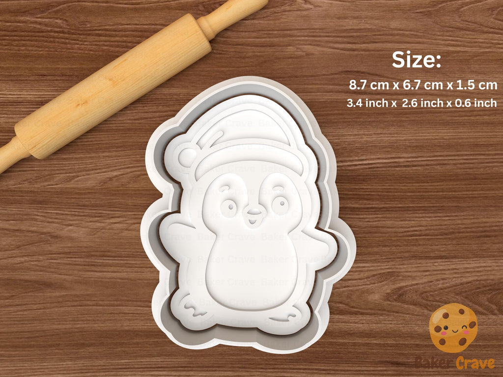 Christmas Penguin Cookie Cutter Set STL File