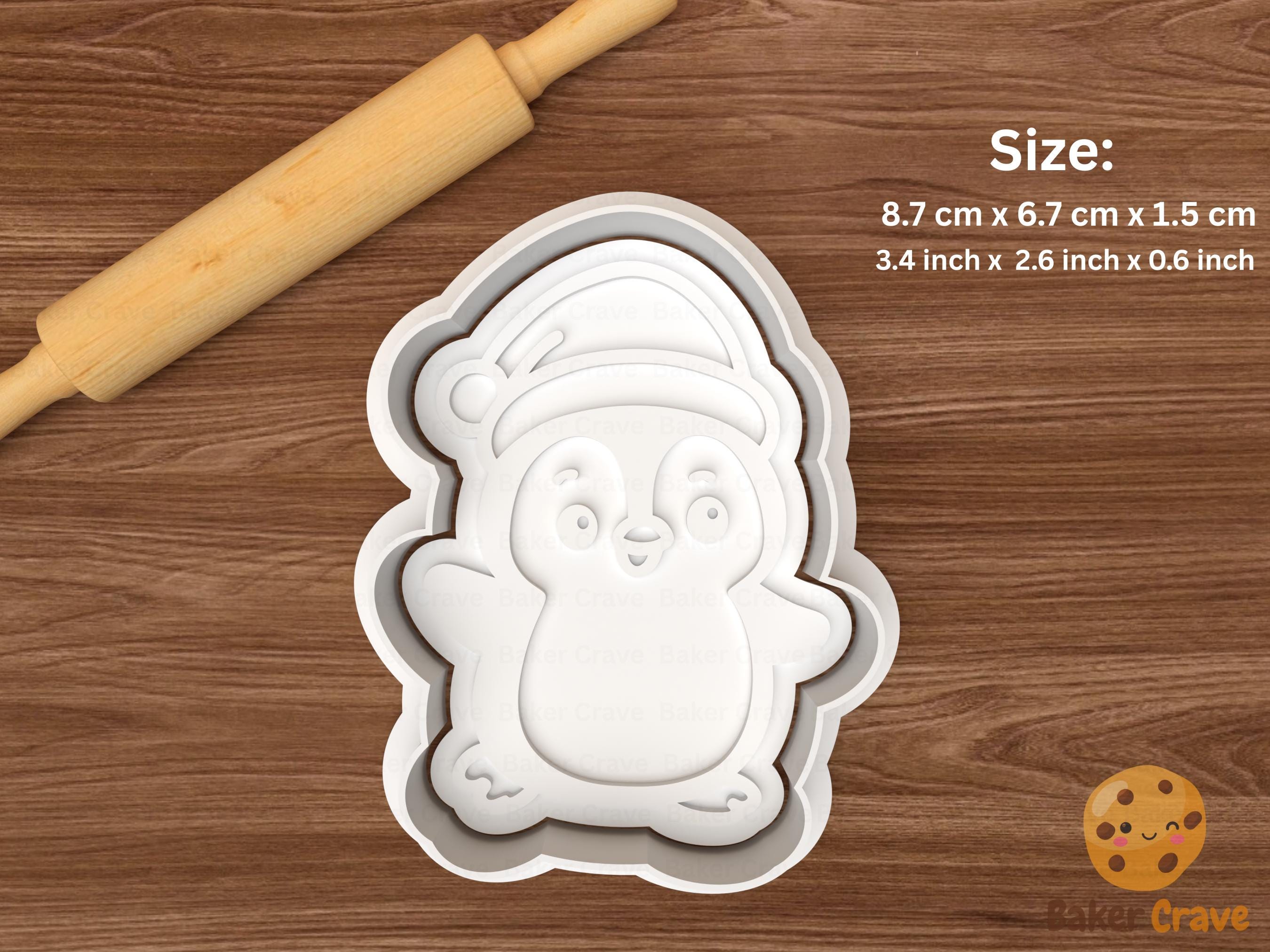 Christmas Penguin Cookie Cutter Set STL File